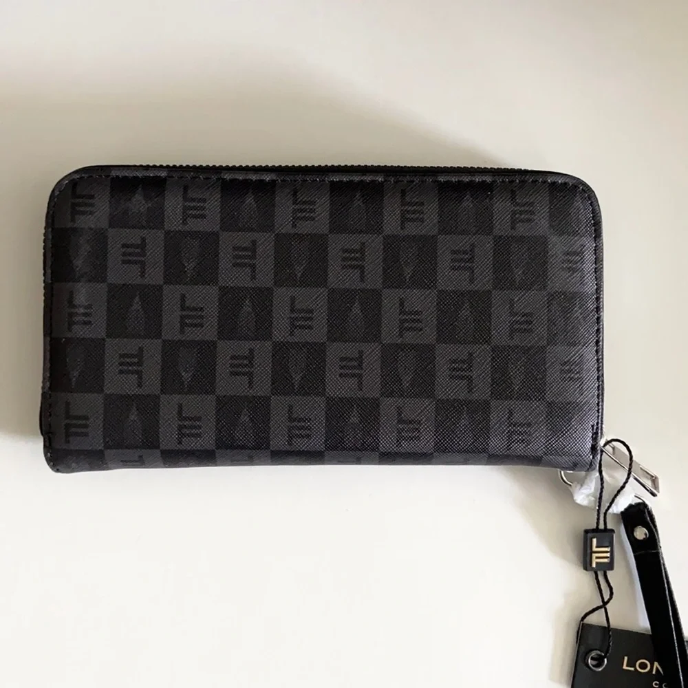 London Fog Adalia Signature Zip Around Wallet